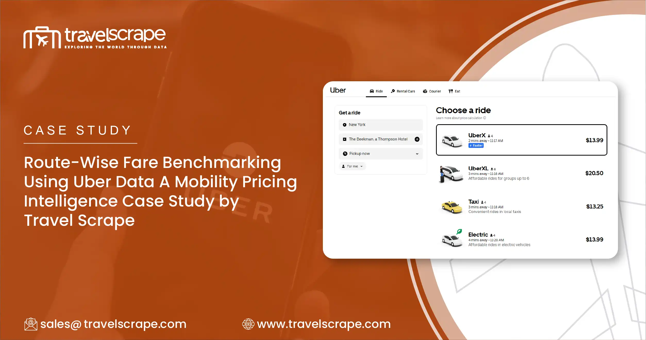 Route-Wise Uber Fare Benchmarking Using Travel Scrape Data